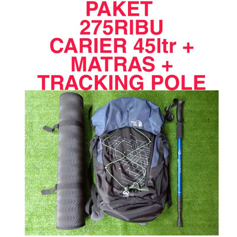 PAKET HEMAT CARRIER, TAS GUNUNG FLASH 45ltr