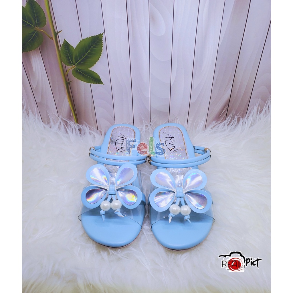 Sandal Anak hak kaca Butterfly