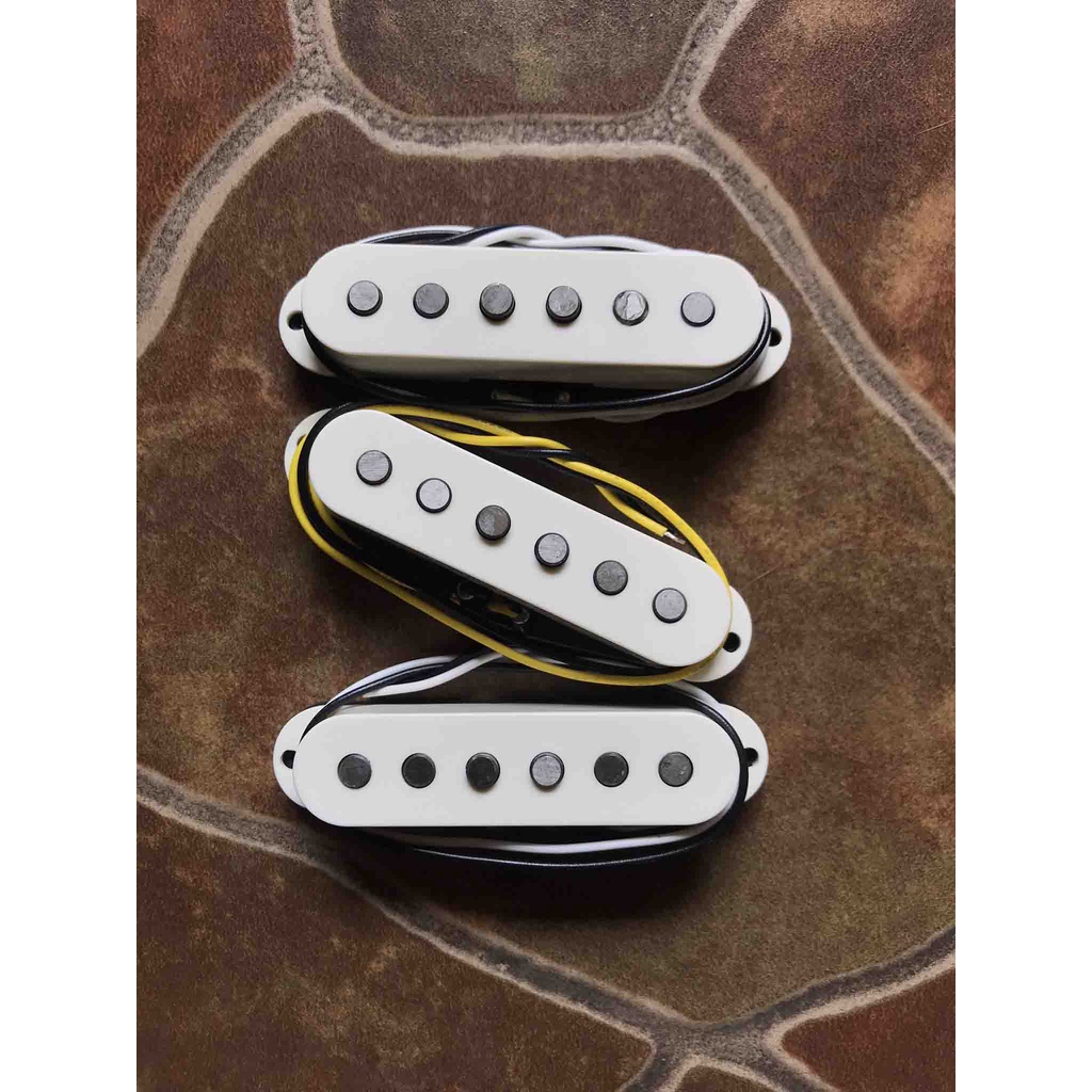 Original Pickup Gitar Squier Magnet Alnico Kode Ptp Set Neck Middle Bridge Single Sss Model Stratoca