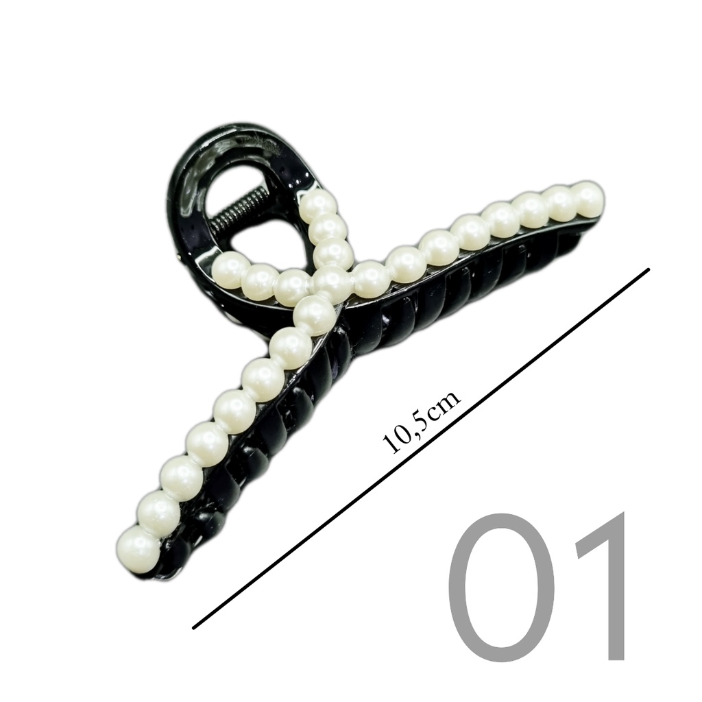 JEPIT RAMBUT GAYA KOREA MUTIARA KECIL - PEARL HAIR CLAW KOREAN STYLE - JEDAI RAMBUT KOREA - JEPIT RAMBUT MURAH - JEPITAN RAMBUT HW002