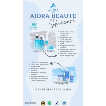 AIORA BEAUTE skincare terlaris sudah BPOM dan HALAL original, cream pemutih wajah, cream flek, kerip