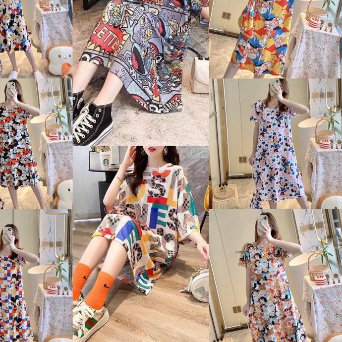 ☃ (restock)DASTER JUMBO IMPORT DASTER KARAKTER LUCU BAJU TIDUR DASTER WANITA IMPORT ✪