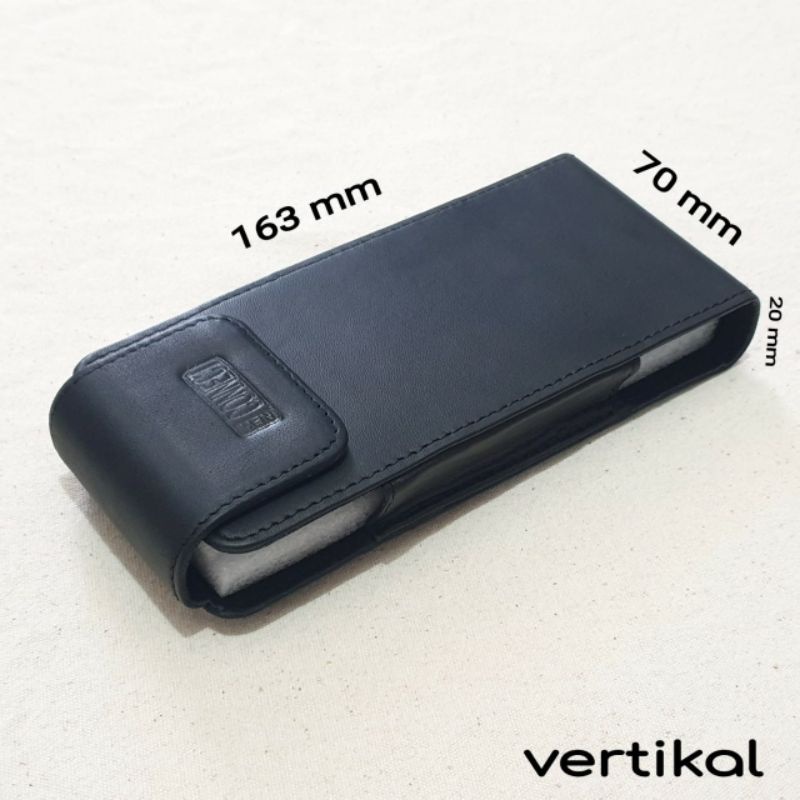 Sarung z fold 7 fold 6 fold 5 fold 4 fold 3 flod 2 fold 1 kulit asli vertikal horizontal hitam