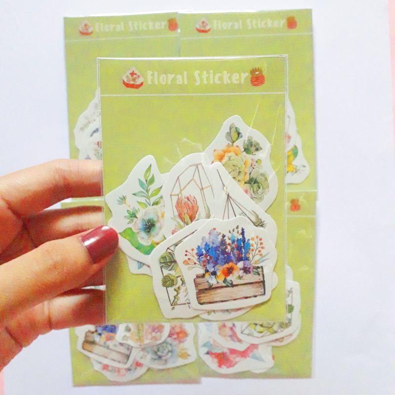 

Mix Sticker Floral (tidak bisa pilih gambar & dikirim random)