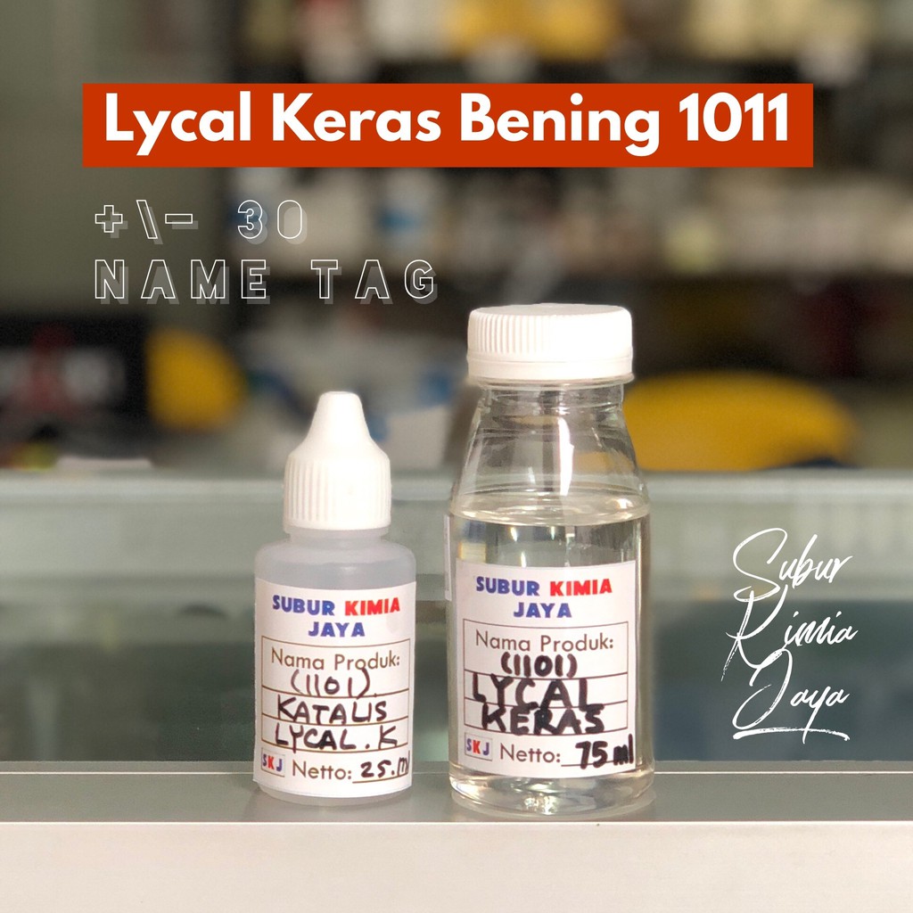 

Resin Lycal Lical Bening Keras + Katalis 100 gr