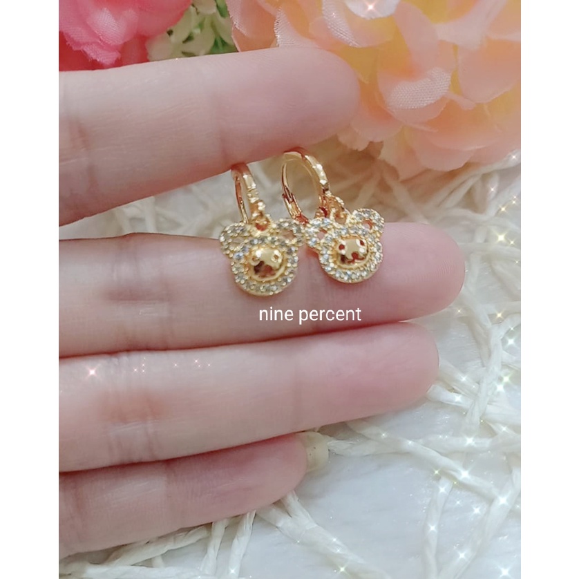 Anting Anak Model Karakter Hello Kitty - Perhiasan Imitasi Xuping Lapis Emas