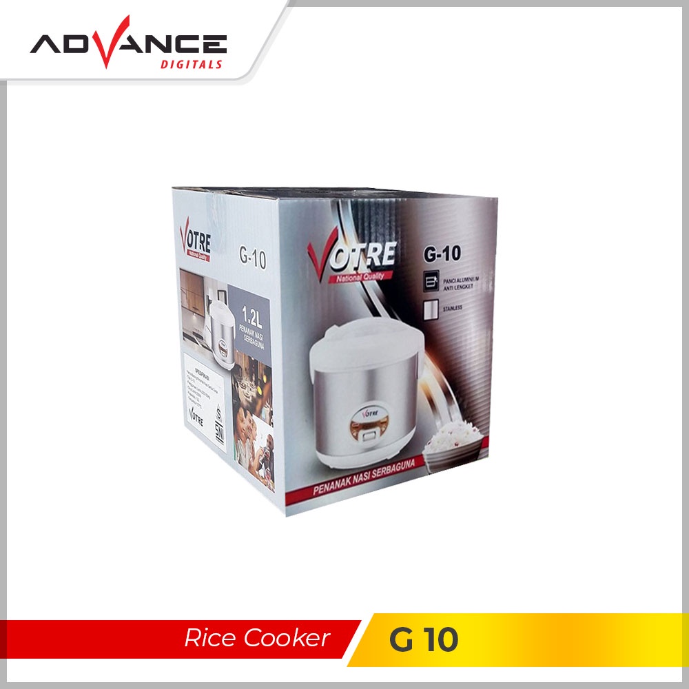 【Garansi 1 Tahun】Advance G-10 Rice Cooker 350W Penanak Nasi Kapasitas 1.2 Liter