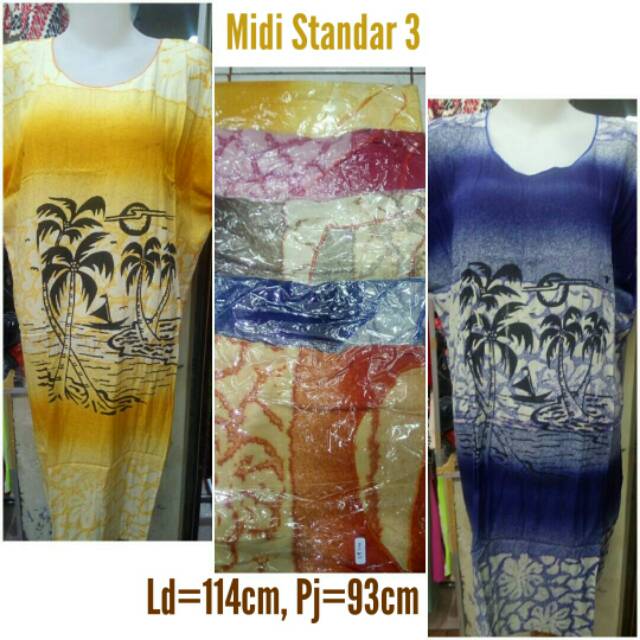 BIG SALE Dress Midi Standar Motif Random