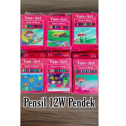 

≋ Pensil Warna 12W Pendek Van-Art ㅁ