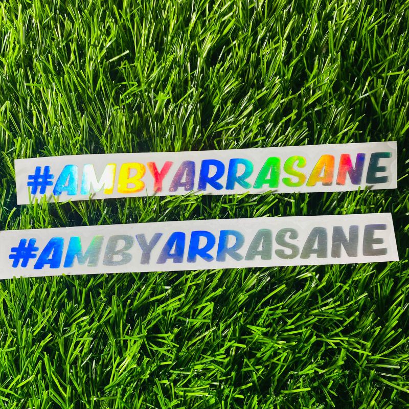 Stiker AMBYAR RASANE cuting sticker motor helm visor #ambyarrasane