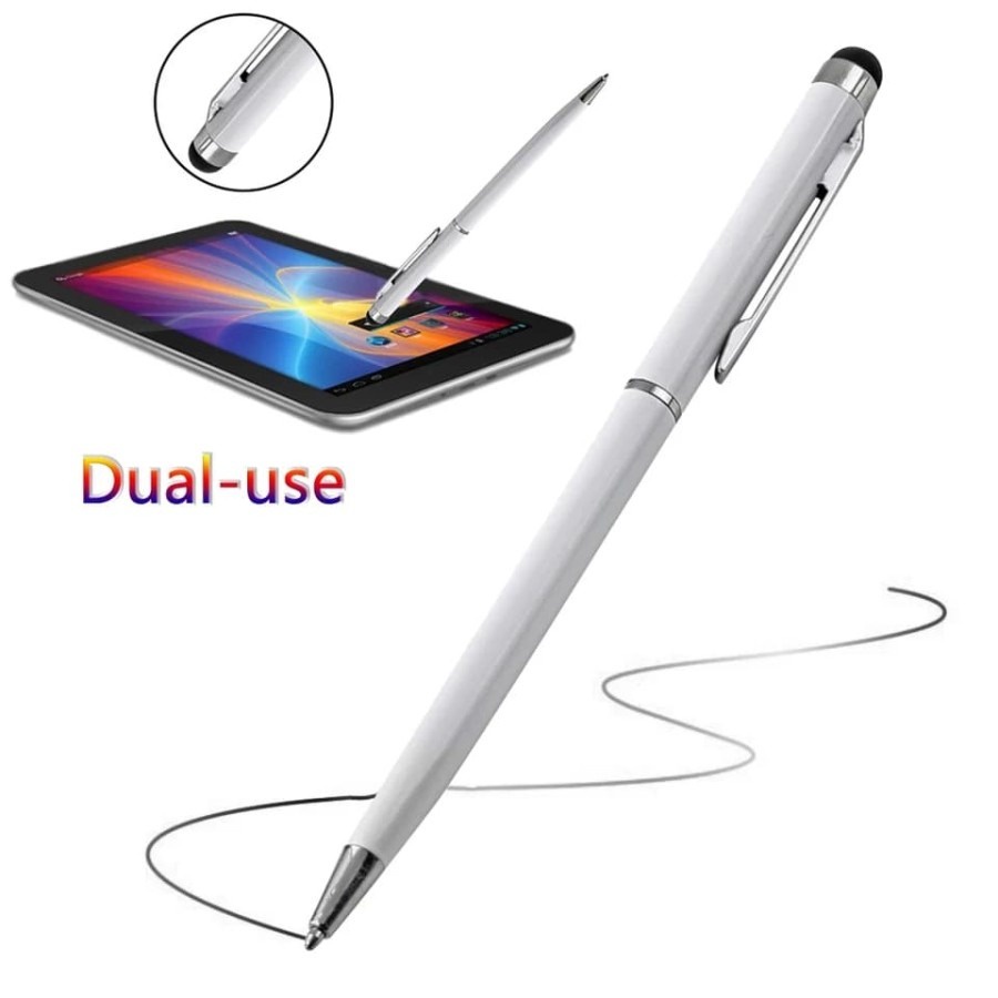 

STYLUS PEN 2IN1 HANDPHONE SENSITIVE TOUCH SCREEN / STYLUS PEN IPAD IOS ANDROID TABLET / PULPEN BALLPOIN