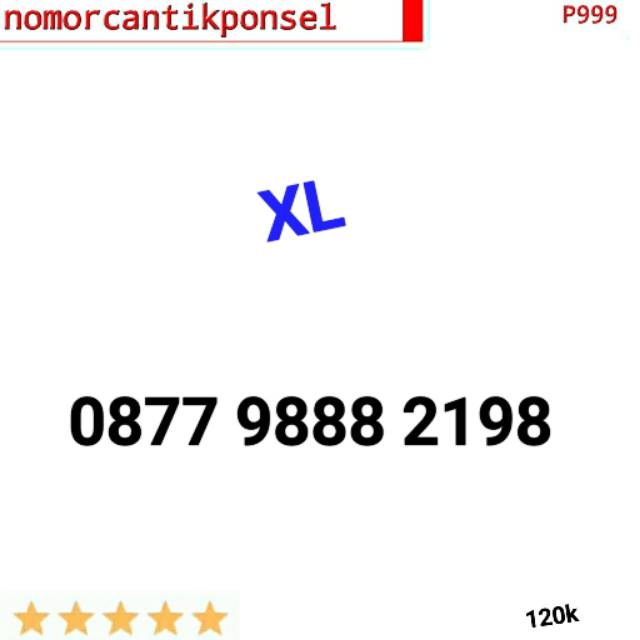 Nomor cantik XL seri triple 888 rapi