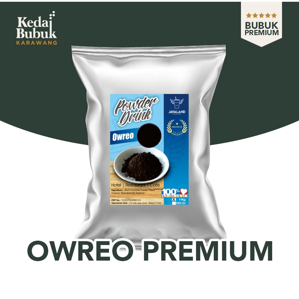 

OR*O (Black Choco) PREMIUM Bubuk Minuman Bubble Powder original Javaland 1kg