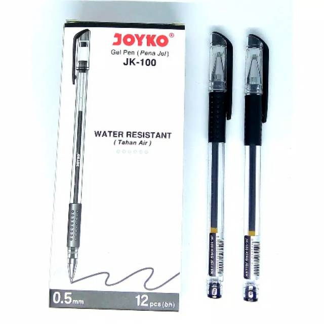 

Pulpen Gel Joyko JK-100 Water Resistant ( Tahan Air ) - 0.5 mm