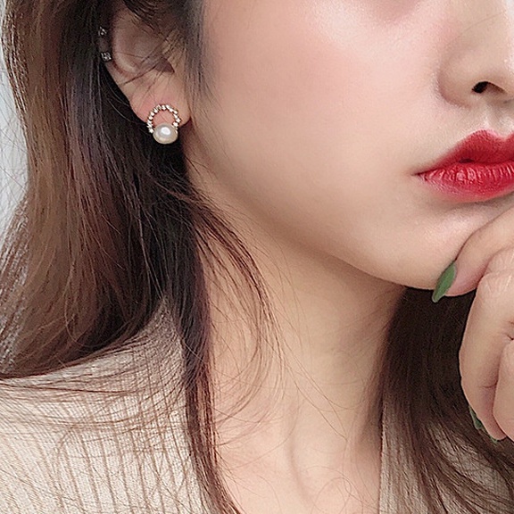 Anting AT189 Perak / Silver S925 Korea Anting Unik Lucu Keren Fashion Wanita  /BS