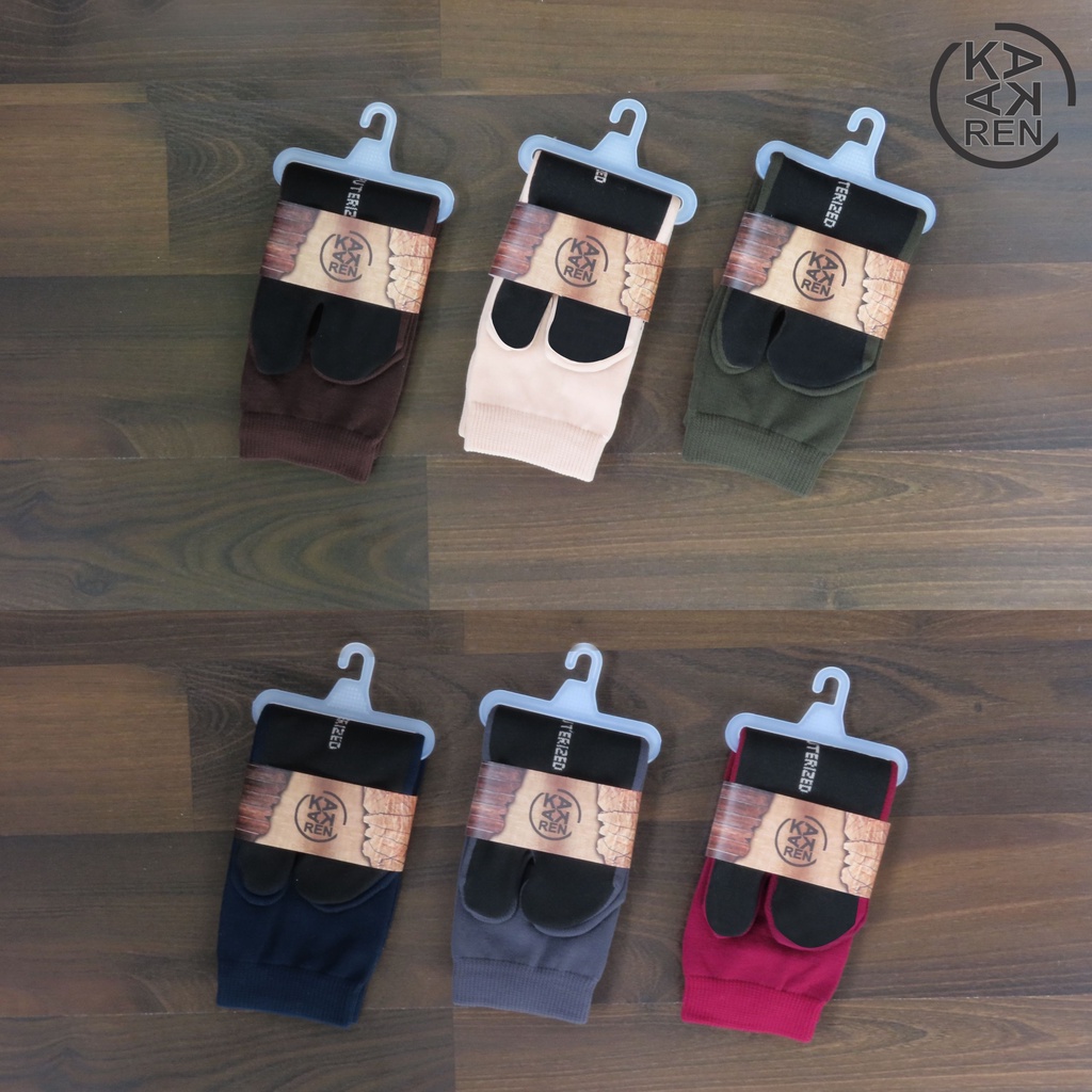 Kakaren Kaos Kaki Telapak Hitam &amp; Polos Dewasa Ankle