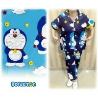 LFF Piyama CP Jumbo Wanita Dewasa-Doramoon Navy