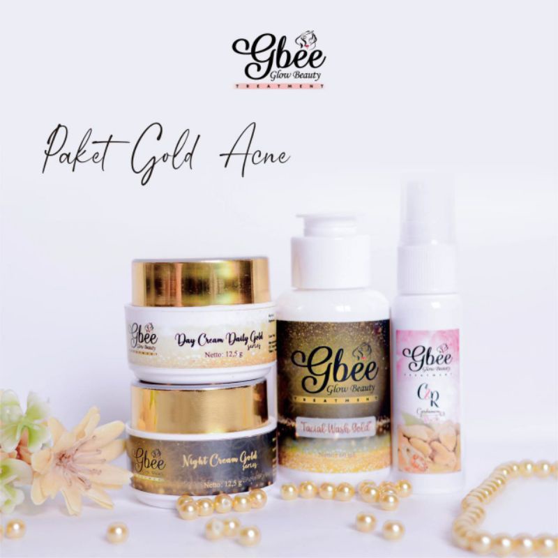 PAKET GOLD ACNE / GBEE GLOW BEAUTY SKINCARE / Paket gbee / skincare gbee glow