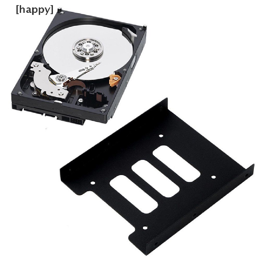 Ha Bracket Adapter Mounting Hardisk Hdd Ssd 2.5 &quot;Ke 3.5&quot; Bahan Metal