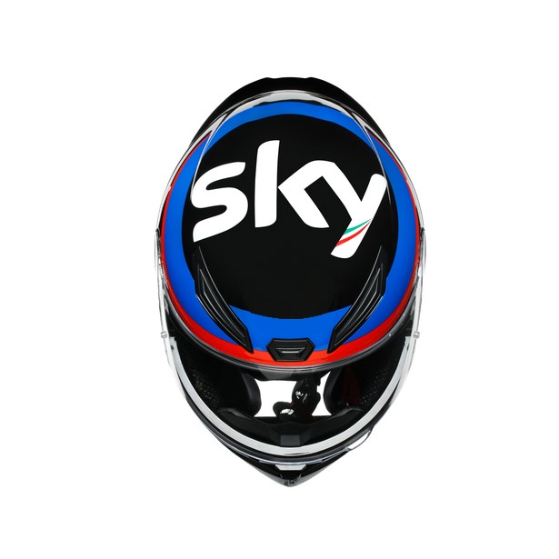 Helm A&amp;V K1 VR46 Sky Racing Team Helm Full Face Helm Cargloss