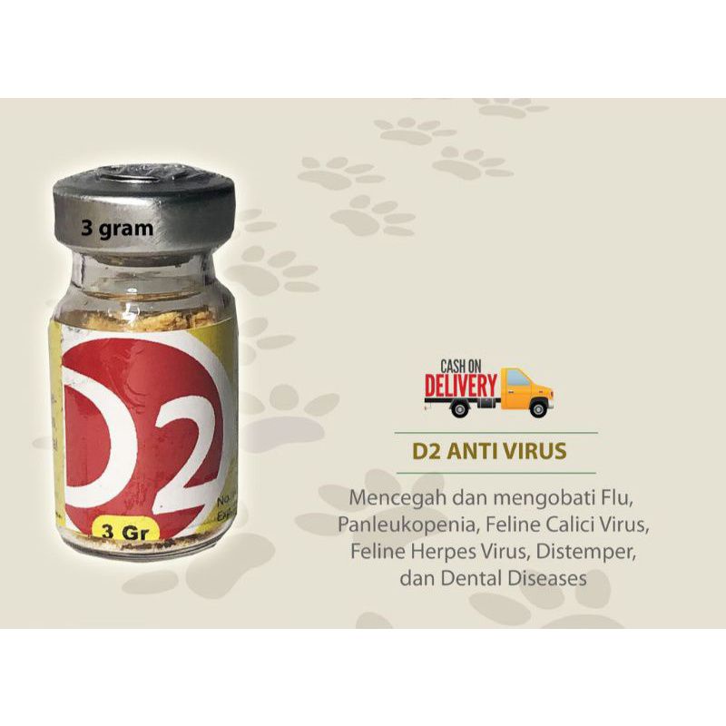 D2 ANTI VIRUS FLU, PANLEUKOPENIA, CALICI, HERPES, DISTEMPER