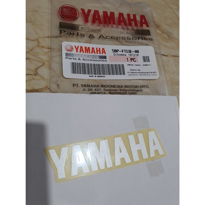 EMBLEM STICKER STIKER YAMAHA DI TOOL BOX RX KING ASLI ORI YAMAHA