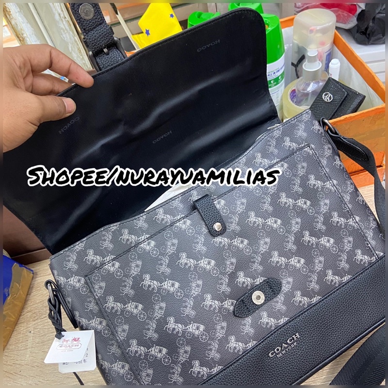 Tas pria coach messenger bag tas selempang pria coach import premium