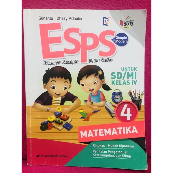 Buku Paket ESPS Matematika Kelas 4 SD