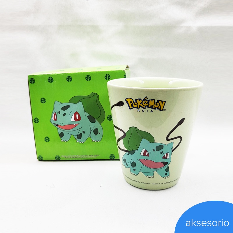 [OFFICIAL MERCHANDISE] Mug Gelas Bulbasaur Pokemon Asia Indomaret Domar Limited edition