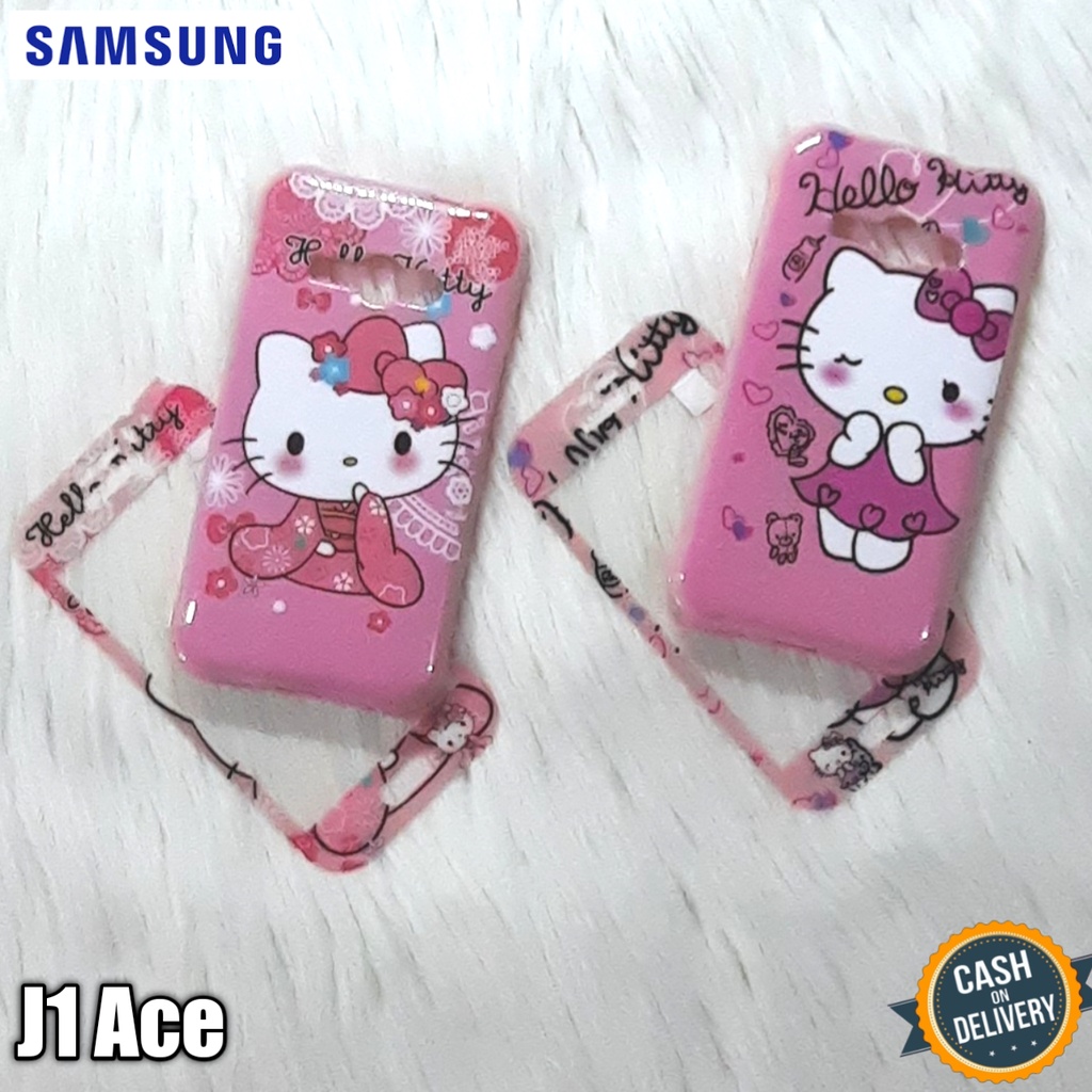 Case Hp Samsung J1 Ace Softcase Jelly Glossy + Tempered Glass