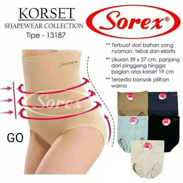 gos  Sorex Corset 13187 Pelangsing Shapewear Collection Cewek