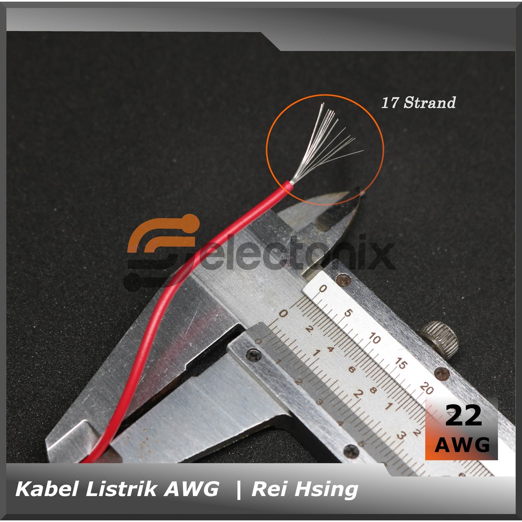 Kabel Listrik 22 AWG | ReiHsing UL1007 [1m]