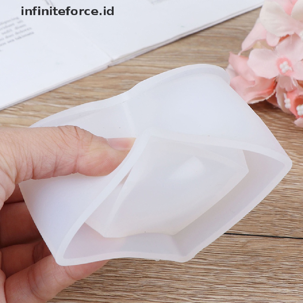 (Infiniteforce.Id) Cetakan Epoxy Resin Bentuk Kotak / Bulat Bahan Silikon Untuk Case Pensil