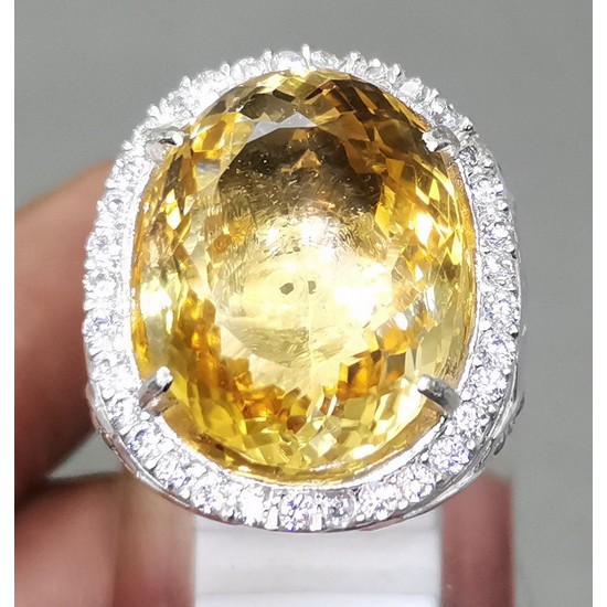 BATU AKIK ASLI KECUBUNG EMAS RING PERAK