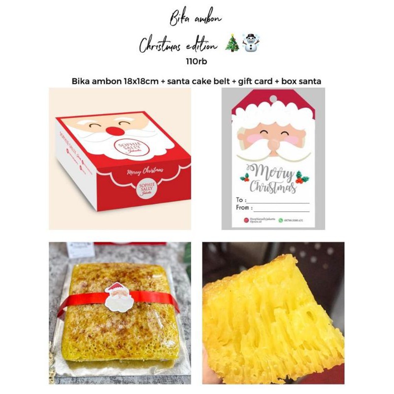 

Bika Ambon / Mini Christmas Edition / Hampers Paket Natal 2020