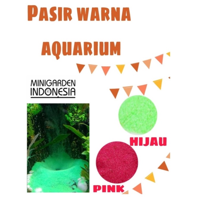 PASIR SILIKA WARNA ZAK KARUNG 22KG pasir warna pink hijau sakkai pro pasir dasar aquarium aquascape