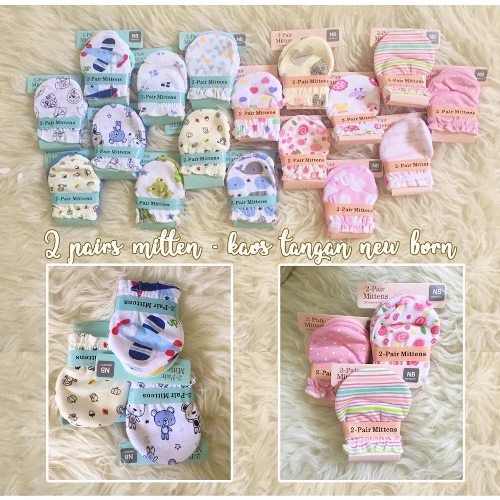 Sarung Tangan Bayi Mittens CarterLove 2in1 1 SET ISI 2 PASANG SARUNG TANGAN BAYI