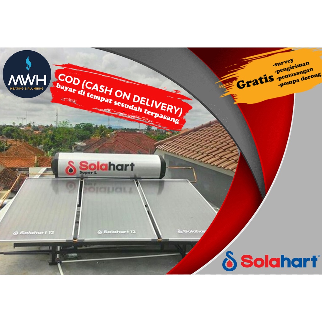 Jual Pemanas Air Tenaga Surya Solar Water Heater Solahart Sl