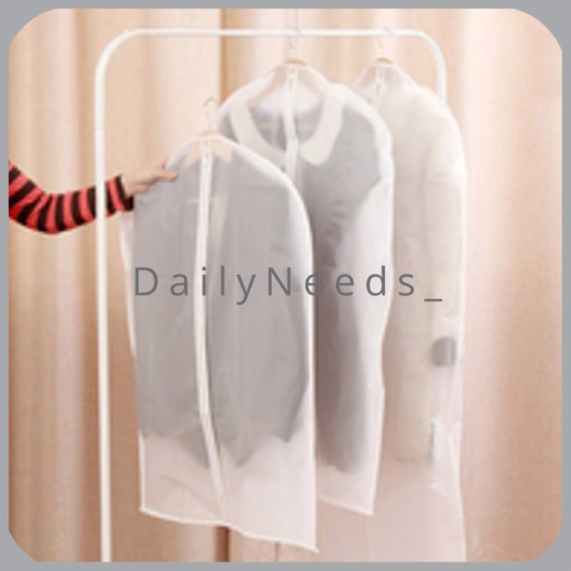 Cover Cloth Pembungkus Baju laundry Anti Debu Peva polos plastik MEDIUM