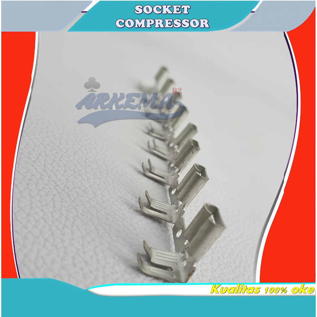 SKUN SOCKET KOMPRESSOR AC / SKUN KONEKTOR GEPENG CEWEK / SKUN FEMALE / TERMINAL SKUN GEPENG