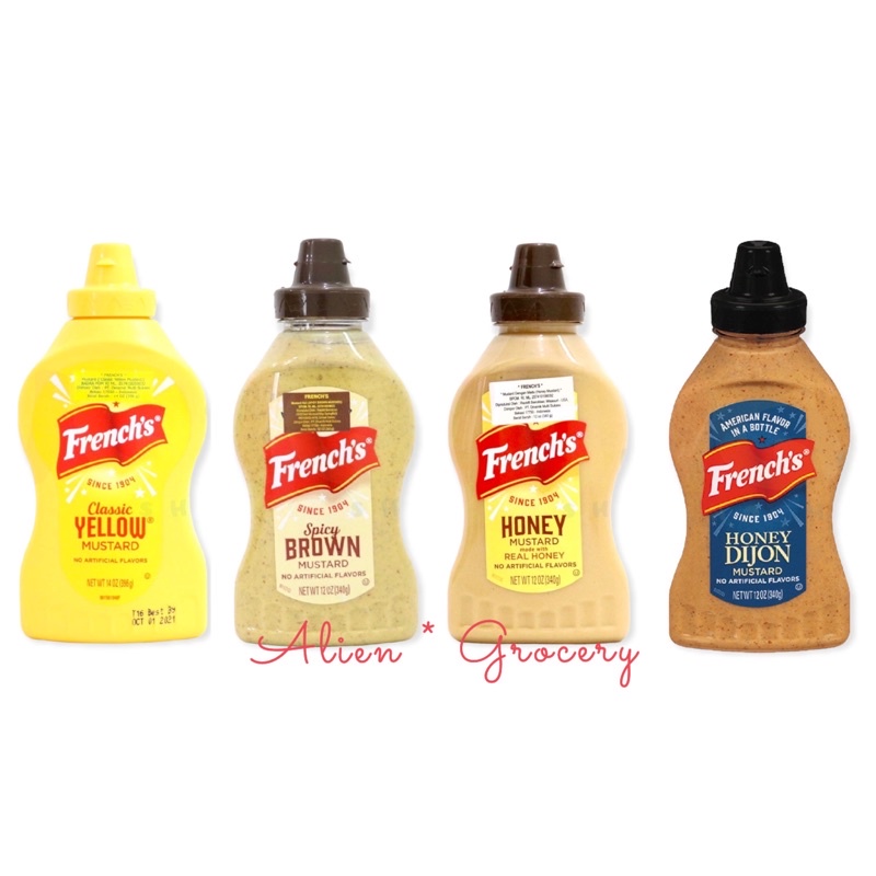 French’s French Dijon Honey Mustard Classic Yellow American Favorite 8Oz 14Oz