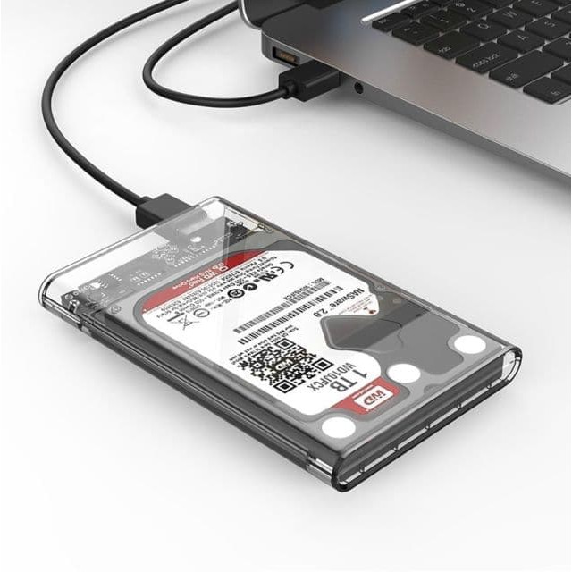 Casing Hard Disk External Enclosure USB 3.0 Orico Transparent Original