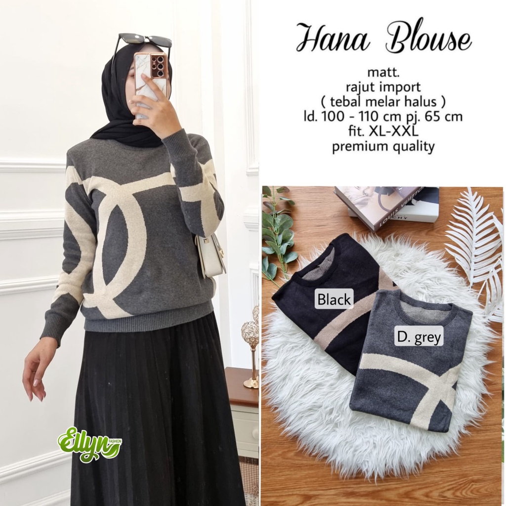 HANA BLOUSE BY ELLYN// BLOUSE RAJUT