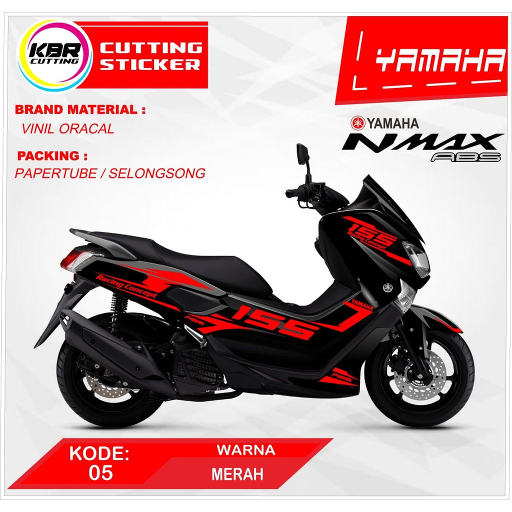 CUTTING STICKER NMAX 155 CUTING STIKER NMAX 155 NEW ABS LIS STICKER KODE 05 BISA COD