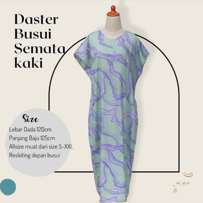 DASTER BUSUI SEMATAKAKI|DASTER ADEM|DASTER SEMATA KAKI | DASTER RAYON | DASTER PANJANG| DASTER MURAH-332