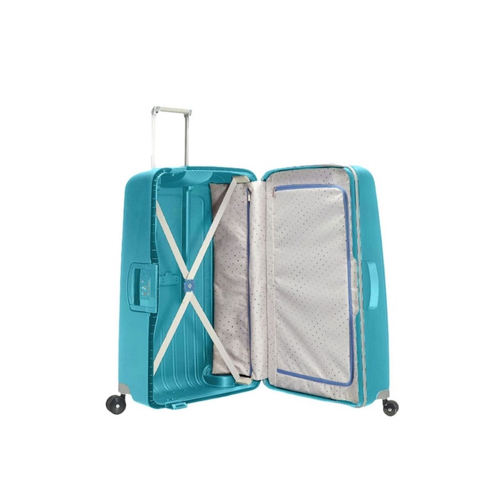 Samsonite S'Cure Spinner Koper Hardcase Frame Large (75cm/28inch) - Aqua Blue