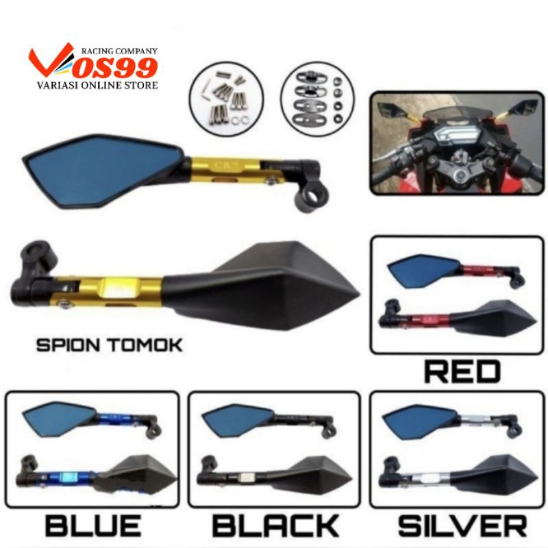 Spion Tomok V2 Universal CNC Nmax Aerox 155 Vixion Mio Beat Vario Scoopy Universal