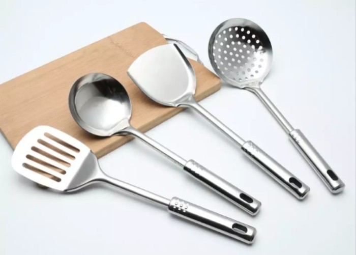 Alat Masak Set Kitchen Tools Spatula Sutil Codet Stainless Steel 4Pcs