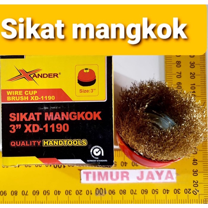

Sikat Kawat Mangkok XENON 3" Kuning / Cup Brush Gerinda Kenmaster