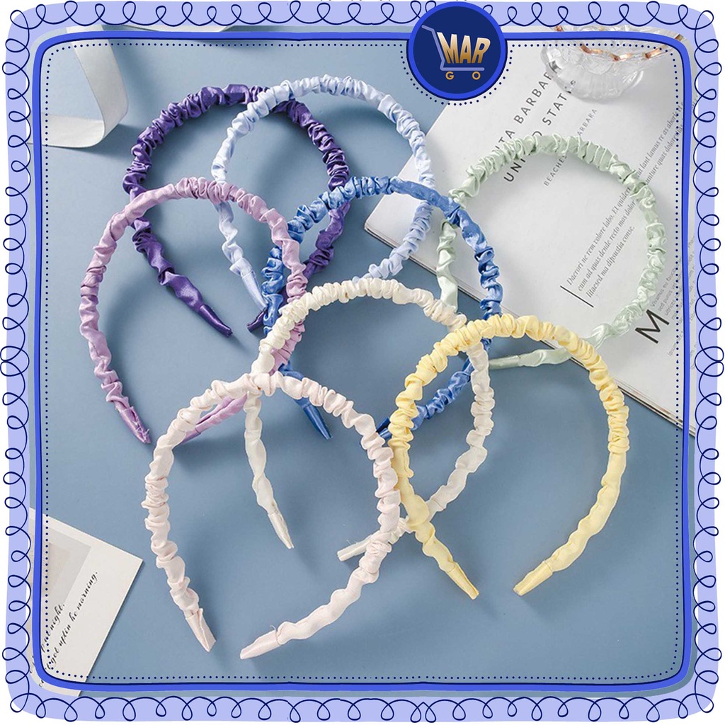 Bando Scrunchie Bando Serut Bando Satin Bando Kain